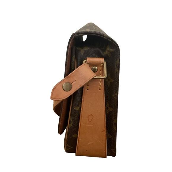 ouis Vuitton Monogram Canvas Cartouchiere Shoulder Bag Crossbody Vintage LV - Picture 4 of 16